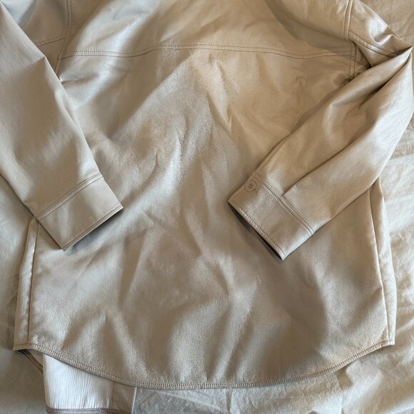 Babaton Aritzia Faux Leather Pelli Shirt Jacket - Picture 2 of 5